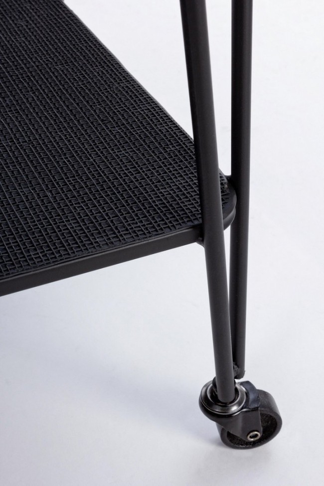 Carrello Zaira in metallo nero
