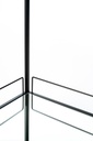Carrello portabevande in metallo nero 40x72x83h cm