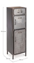 Cassettiera Store 2 ante e 1 cassetto stile industriale cm 109h