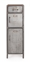 Cassettiera Store 2 ante e 1 cassetto stile industriale cm 109h
