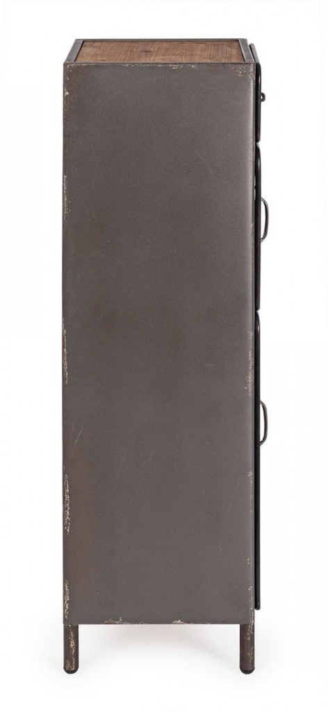 Cassettiera Store 2 ante e 1 cassetto stile industriale cm 109h