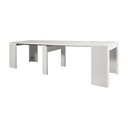 (3c) Tavolo consolle allungabile Bianco BAKU 78x54-252x h78 cm