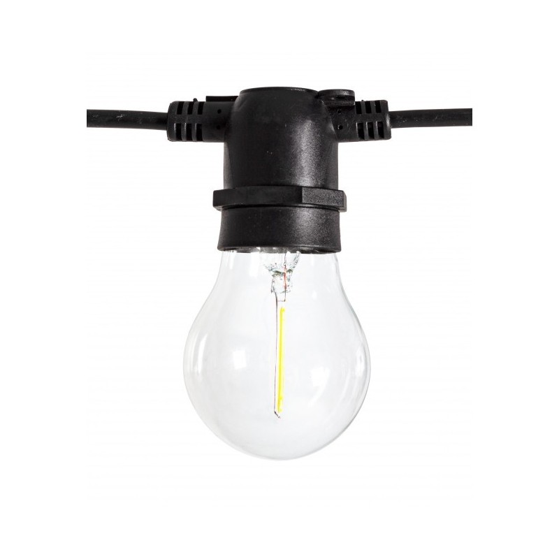 Catena luci esterno Bright 10 LED Trasparenti 8,4m