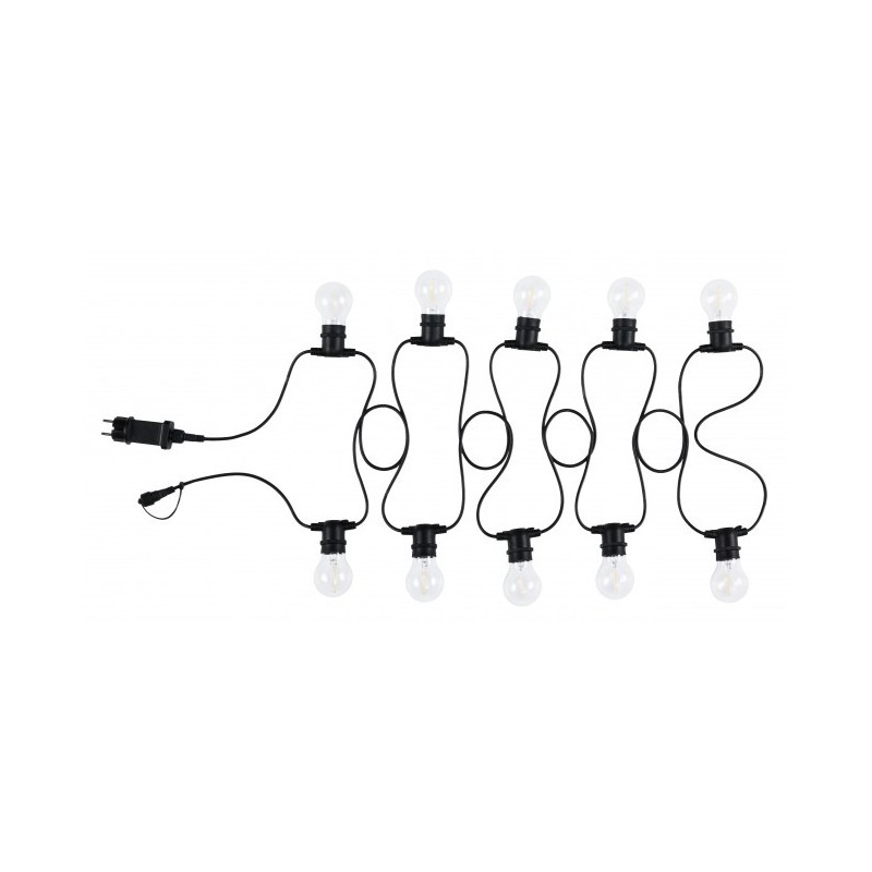 Catena luci esterno Bright 10 LED Trasparenti 8,4m