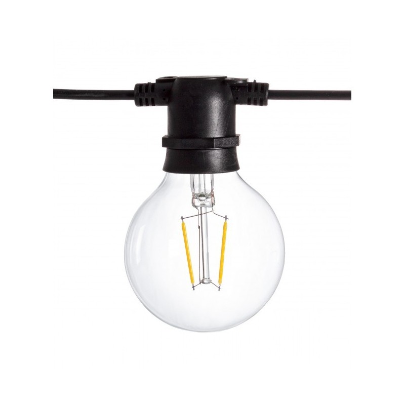 Catena luci esterno Brillant 10 led Trasparenti 8.4m