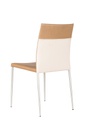 4x Sedia in similpelle marrone 41,5x44x85h cm 