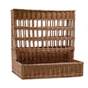 Cesta espositore vimini rettangolare cm 46x43h12/58 - base cm 45x43