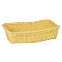 Cesta espositore polyrattan naturale rettangolare cm40x20h10