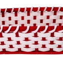 Cesta vimini rosso ovale cm45x35h12
