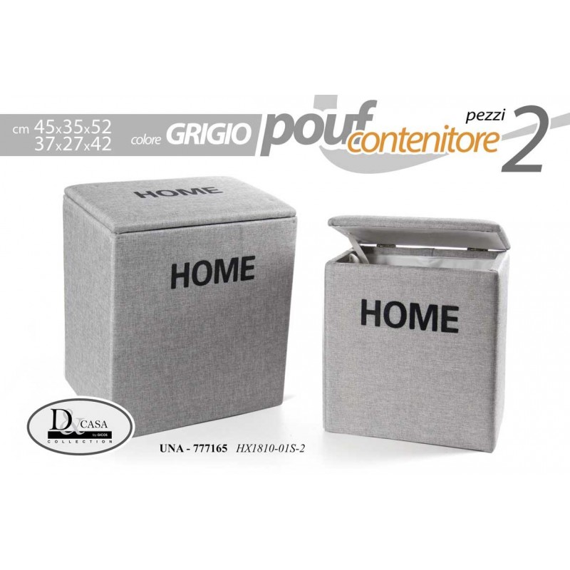 Ceste portabiancheria pouf contenitore portatutto