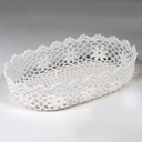 Cestina pizzo ovale cm31,5x20h7