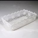 Cestina pizzo rettangolare cm32x21h7