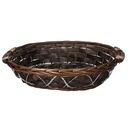 Cesta vimini noce ovale cm33/37x27h8