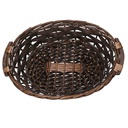 Cesta vimini noce ovale cm33/37x27h8