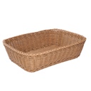 Cestina polyrattan naturale rettangolare cm36x26h10