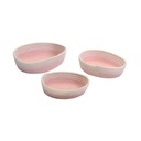Cestina tessuto 1-3 rosa ovale cm28x23h7,5