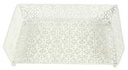Cesto ferro porta risma bianco h-4656 cm. 34,5 x 27  h 7,5