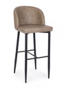 4x Sgabello bar tortora in ecopelle stile design