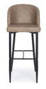 4x Sgabello bar tortora in ecopelle stile design