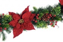 6x Boa Classical Poinsettia Rosso H180