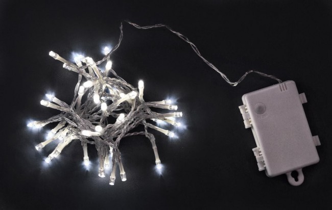 6x Catena Bt 48 Led Bianco Filo Tr Int