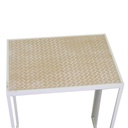 Colonnina metallo Lucilla 1-2 bianco rettangolare cm 45x32h62