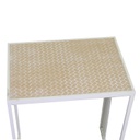 Colonnina metallo Lucilla 1-2 bianco rettangolare cm 45x32h62