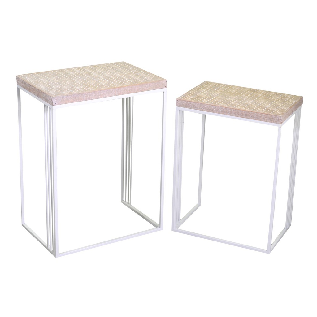 Colonnina metallo Lucilla 1-2 bianco rettangolare cm 48x32h63