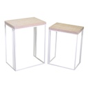 Colonnina metallo Lucilla 1-2 bianco rettangolare cm 48x32h63