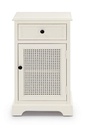 Comodino classico Amabel 1 anta e 1 cassetto 42x32x72h cm