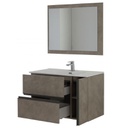 Composizione bagno color Cenere 2 cassetti 1 anta 90x46x h57 cm