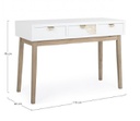 Consolle 3 cassetti Folium 110x40x78h cm
