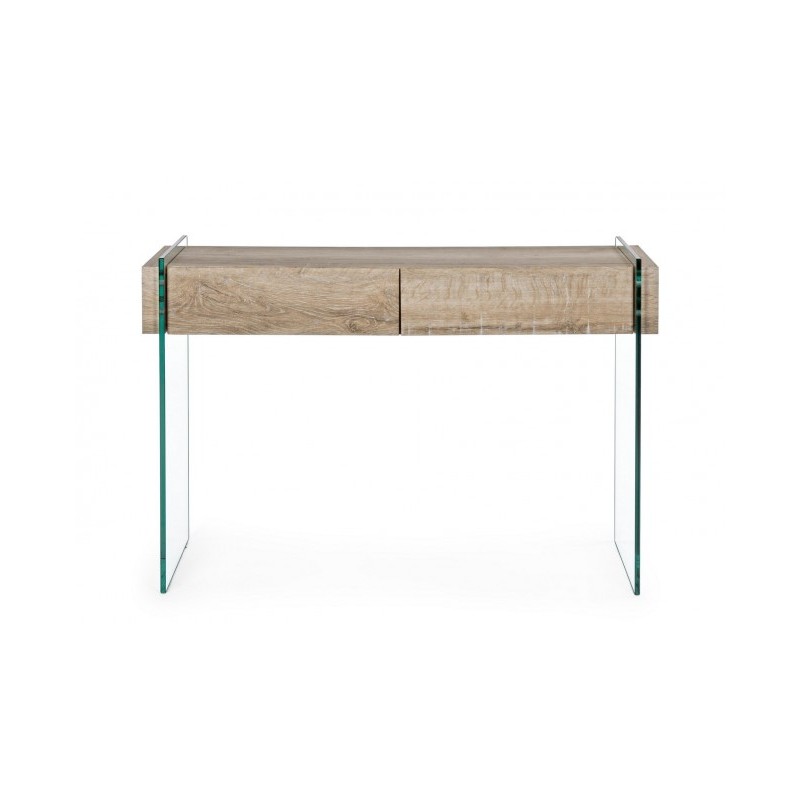 Consolle 2 cassetti moderna legno 110x40x75h cm