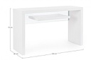 Consolle 2P Line Wood Bianco 120X40  