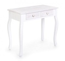 Consolle classica in legno 2 cassetti Charlene bianco