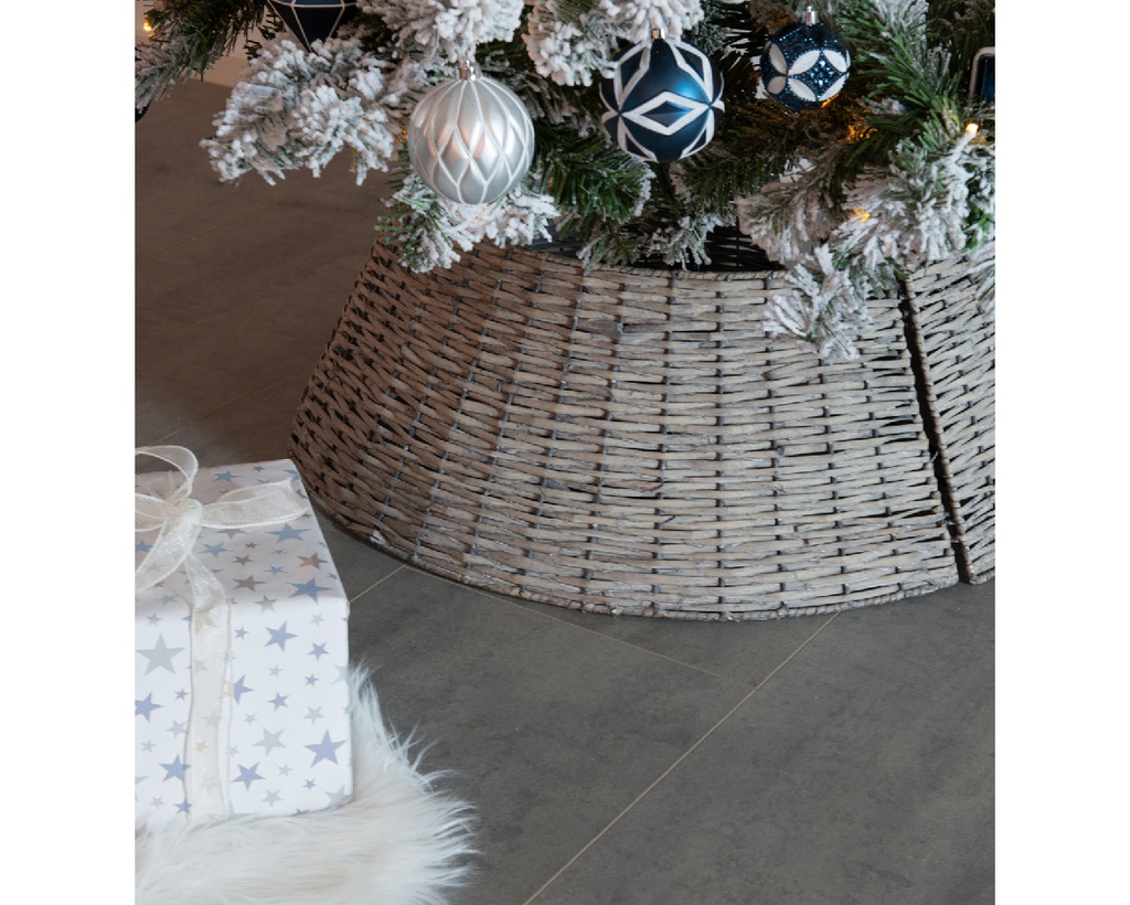 Copri base per albero di Natale Willow colore Grigio H 28 x ø 70 cm
