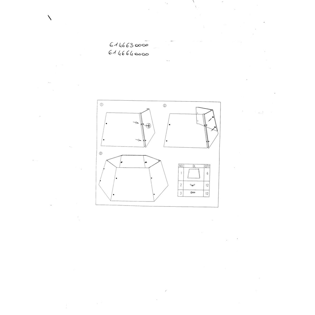 Copribase albero metallo pieghevole argento esagonale cmø68h25
