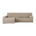 Copridivano Troya elastico penisola sinistra beige bracciolo lungo 250/310 EFFEZ