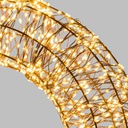 Corona Marrone 3D ø55cm 3000 MicroLED FlashLED Diamond bianco caldo