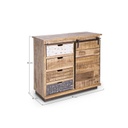 Credenza 1 Anta 4 Cassetti Tudor cm 90 x 35 x 85 h