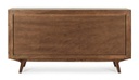 Credenza 2 ante - 3 cassetti marrone in legno stile vintage