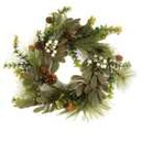 Coroncina plastica verde tondo cm ø40