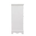Credenza in MDF un anta quattro cassetti Bianca BLANC 66x32,5x h80 cm
