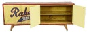 Credenza vintage dipinta 4 ante cm 45 x 200 x h 80