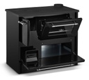 Cucina a Legna Stufa 9 Kw Nera Beatrice - Dimensioni 87x51x79 cm