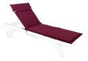 Cuscino lettino esterno  in tessuto sfoderabile bordeaux Poly