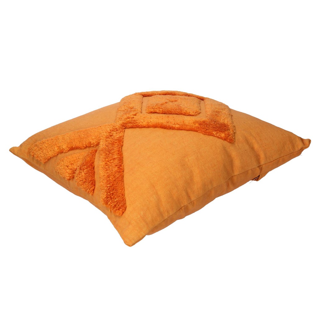 Cuscino tessuto arancione cm 40x40h12
