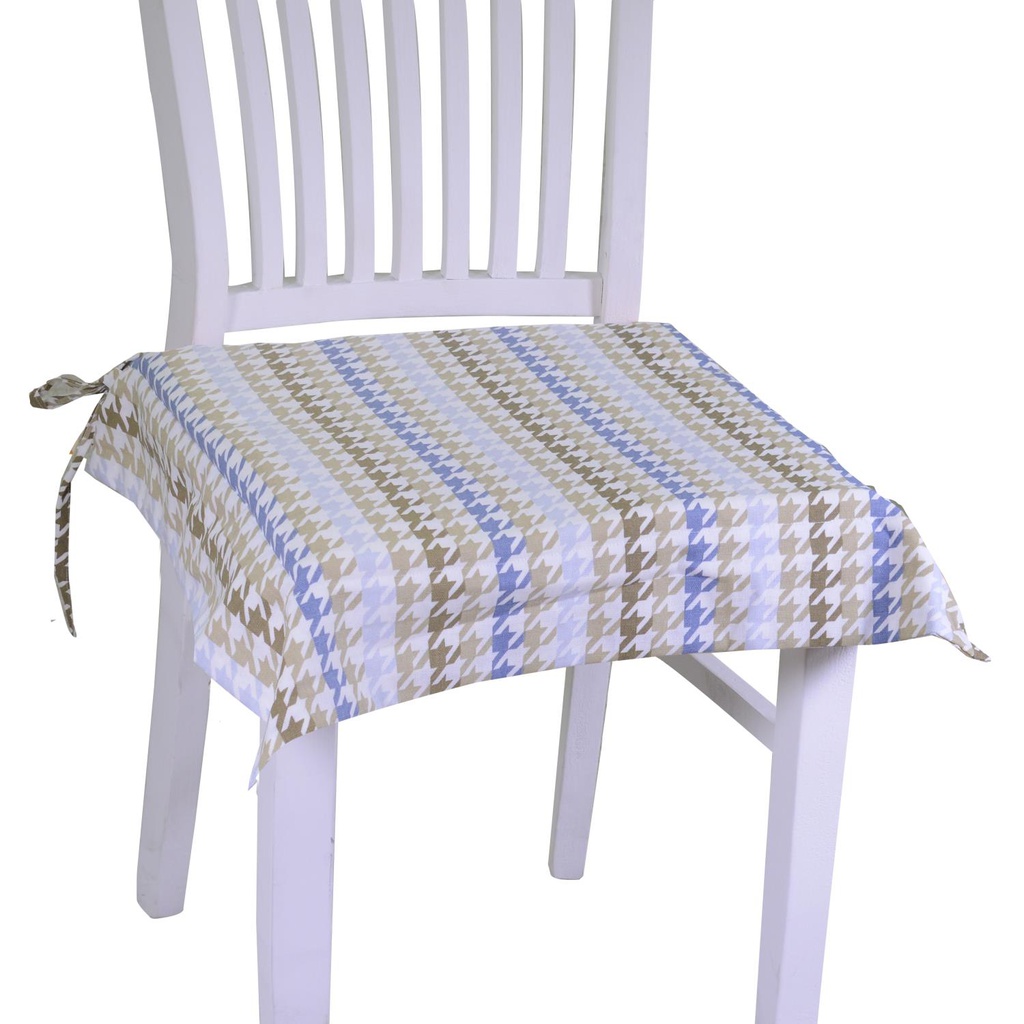 Cuscino sedia tessuto london avio quadrocm40x40h4
