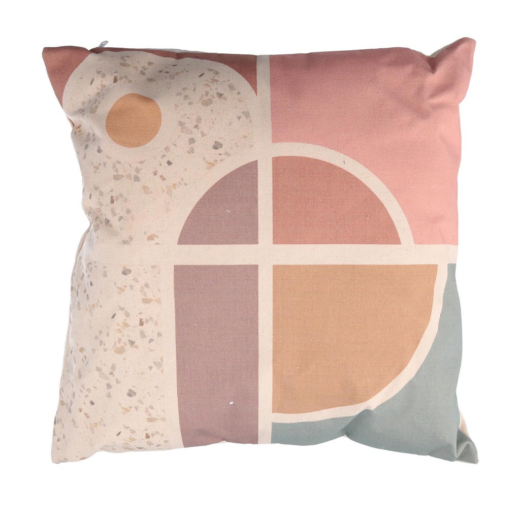 Cuscino tessuto multicolor quadro cm 38x38