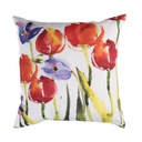 Cuscino tessuto tulipani quadro cm 43x43h12